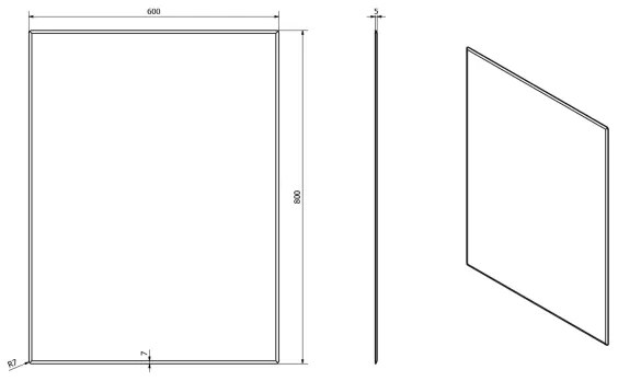 Sapho - Oglindă ACCORD 60 x 80 cm