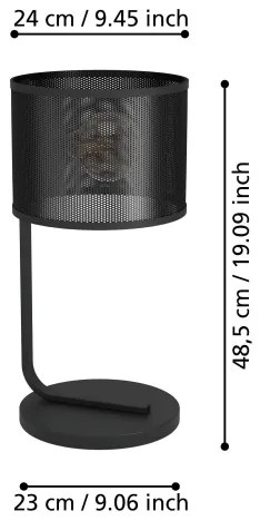 Lampă de masă Eglo 43797 MANBY 1xE27/40W/230V