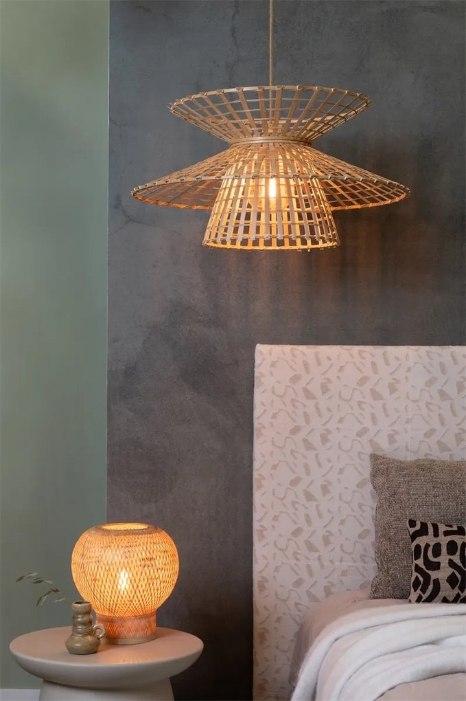 Lampa de Masa Eco, Bambus, Barbados natural