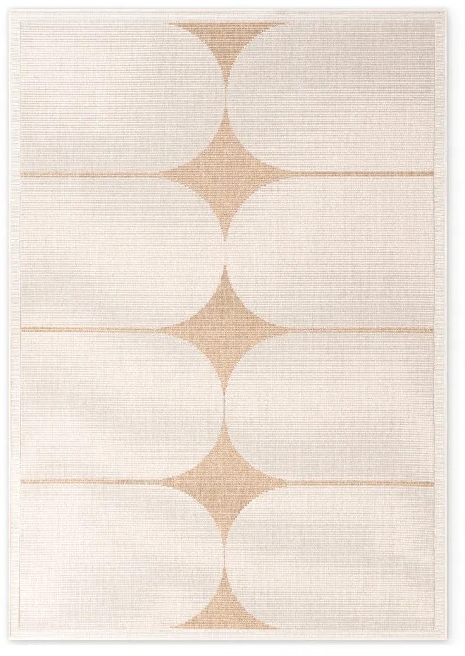 Covor pentru exterior și interior bej/fildeș 160x230 cm Duet Bowen – NORTHRUGS