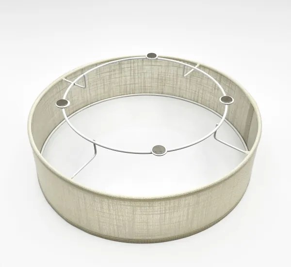 Brilagi - Plafonieră LED BELLADONNA, 20W/230V, Ø 30 cm, crem/stejar