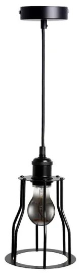 Lustră pe cablu 1xE27/60W/230V d. 15 cm negru