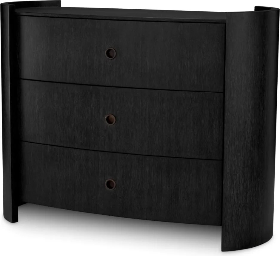 Comoda LUX Furnir Stejar Gri Carbune, Splendora