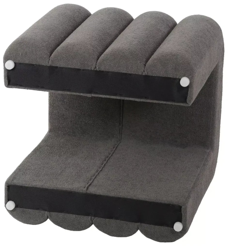 Taburet design gri TICA