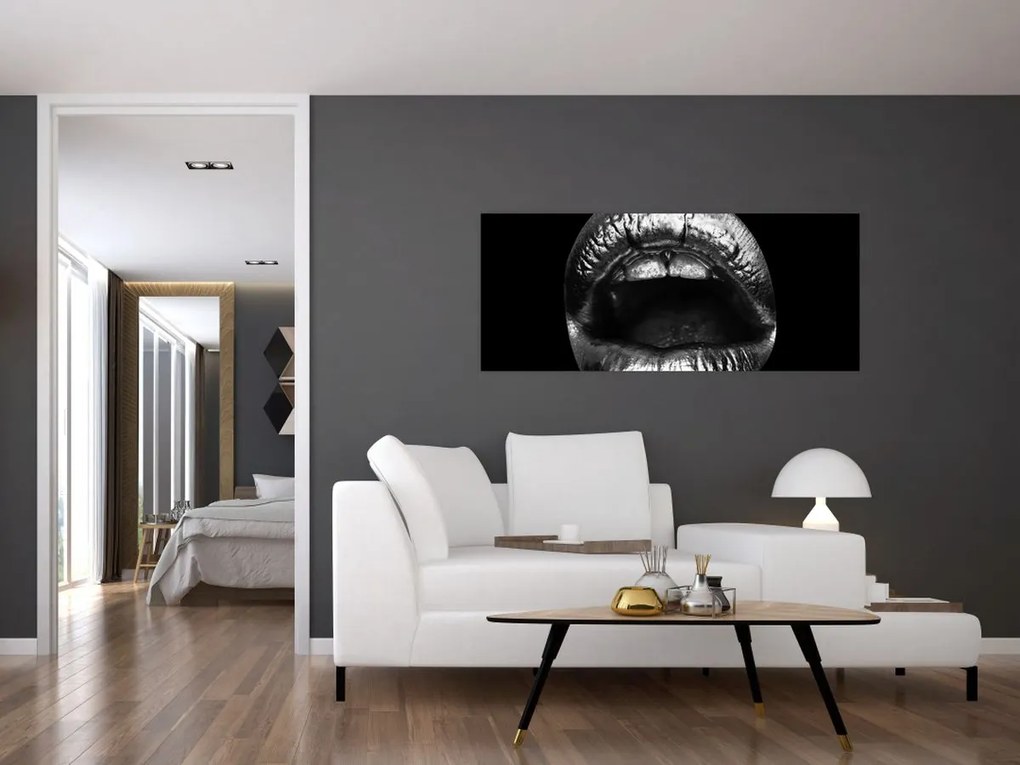 Tablou - Buze lucioase (120x50 cm)