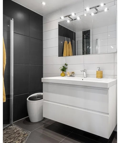 Aplică LED pentru oglindă de baie LED/5W/230V 4000K 30 cm IP44 crom