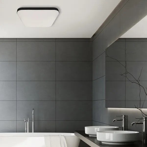 LED plafonieră baie cu senzor NEMO LED/16W/230V IP44 negru