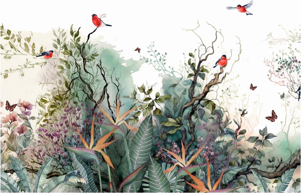 Tablou - Peisaj natural, acvariu (70x50 cm)