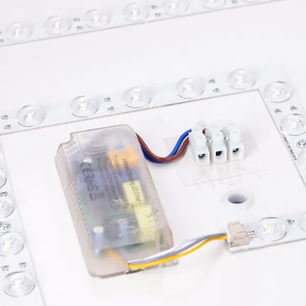 BRILAGI - corp de iluminat LED dimabil PILANA SQUARE LED/48W/230V stejar/bej 42x42 cm + telecomandă