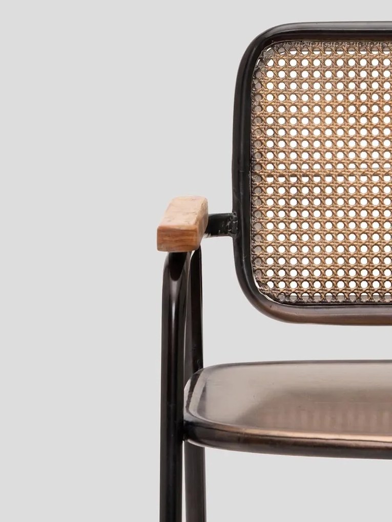 Scaun dining multicolor din metal Jerrie