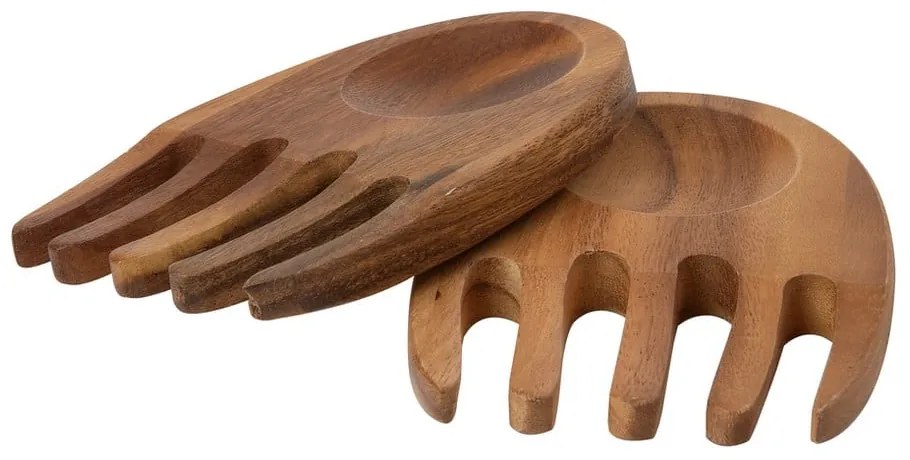 Ustensile din lemn de salcâm pentru salată T&G Woodware Tuscany