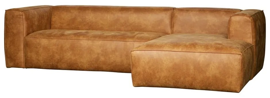 Colțar din piele reciclată WOOOD Bean, maro