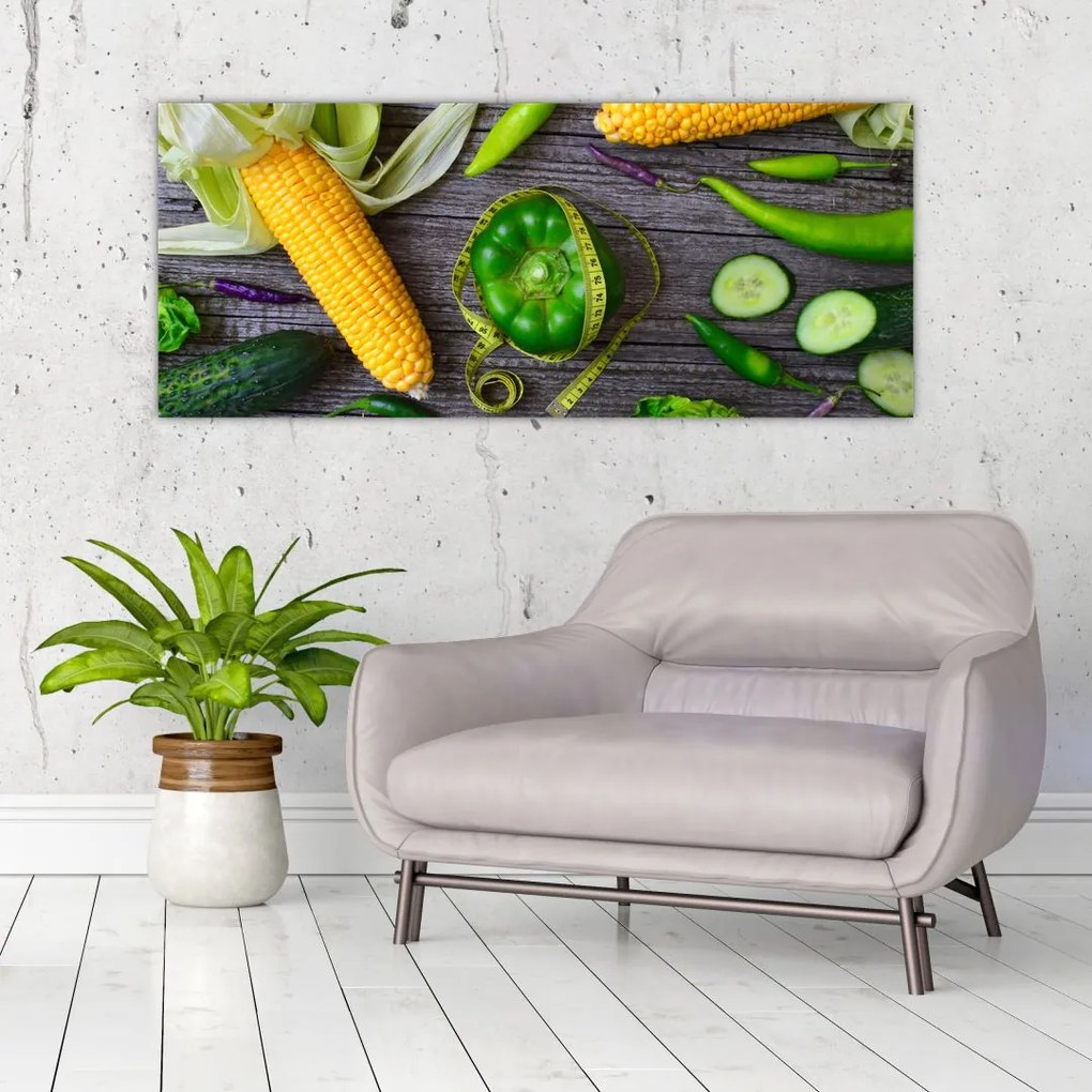 Tablou cu legume (120x50 cm), în 40 de alte dimensiuni noi
