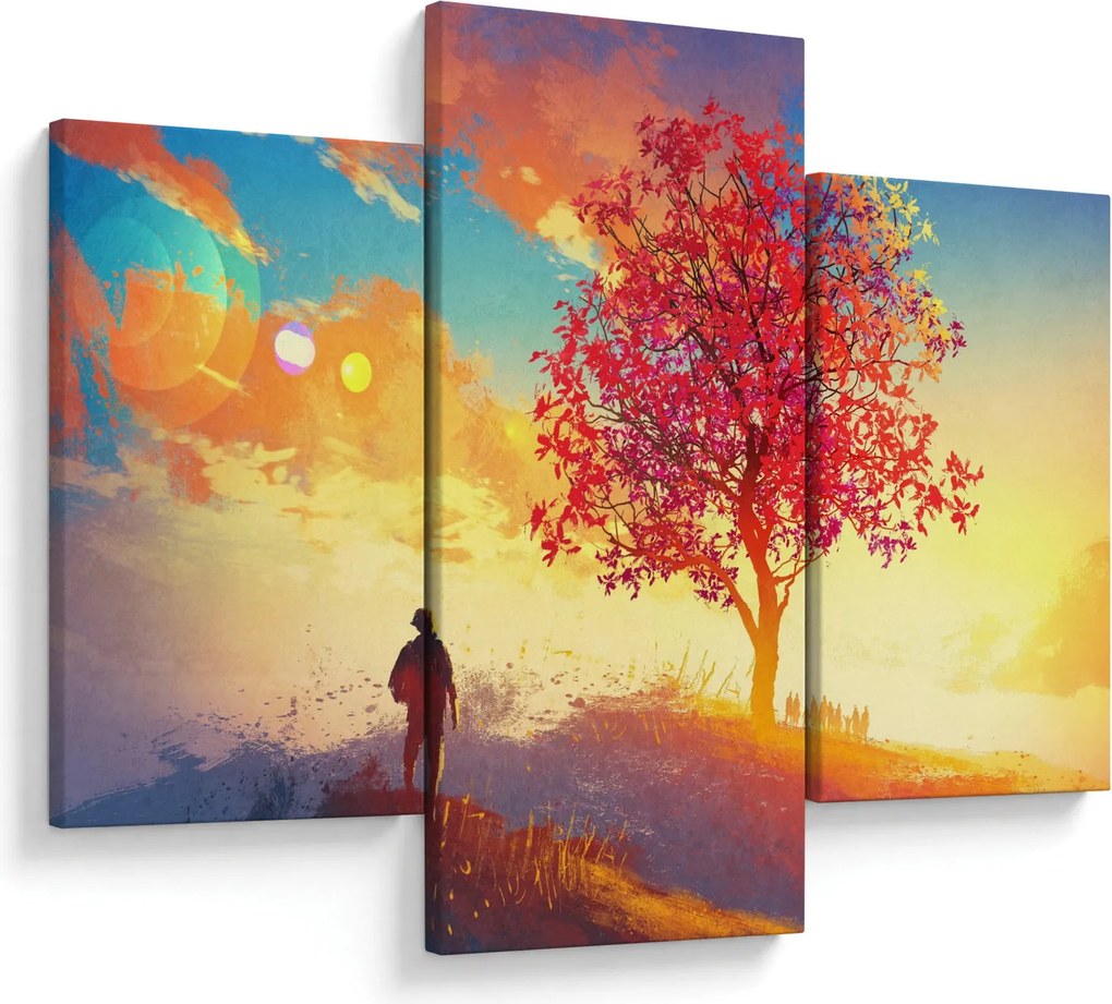Tablou - casa în deal (90x60 cm)