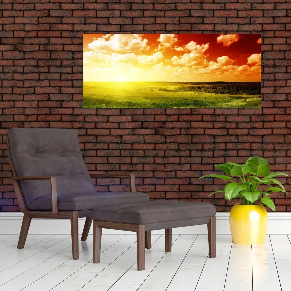 Tablou cu furtuna de vară (120x50 cm)
