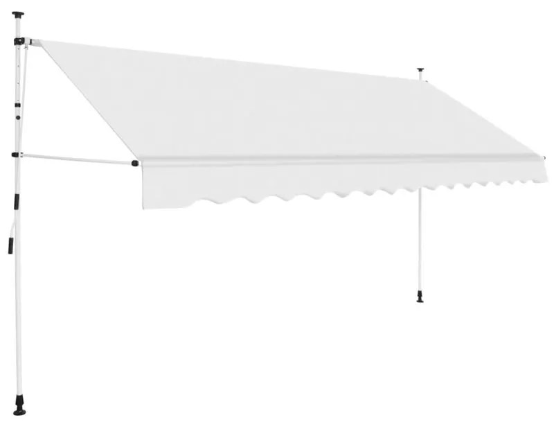 Copertina retractabila, actionare manuala, 350 cm, crem