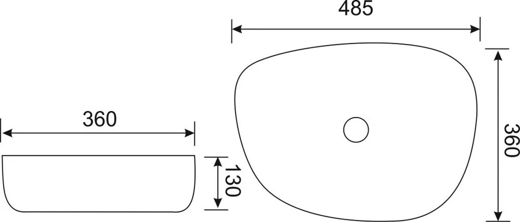 KR-440 chiuvetă cu design ceramic