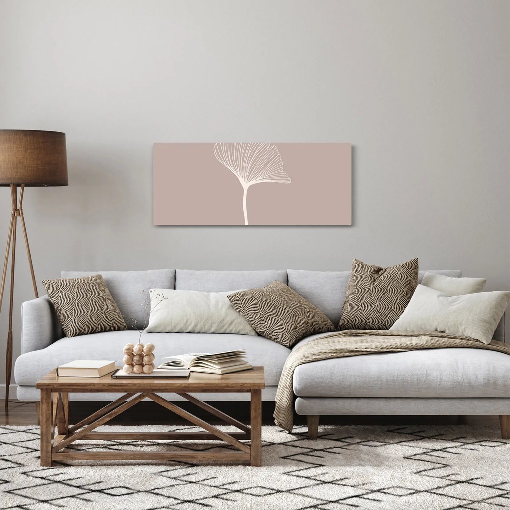 Tablou - Frunze bej N⁰5 (120x50 cm)