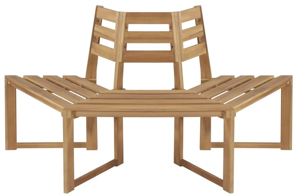 44251 vidaXL Bancă de copac semihexagonală 160 cm lemn masiv de acacia