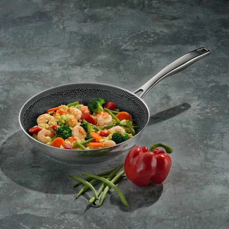 Kela Tigaie din oțel inoxidabil cu suprafață ceramică Flavoria 28 cm