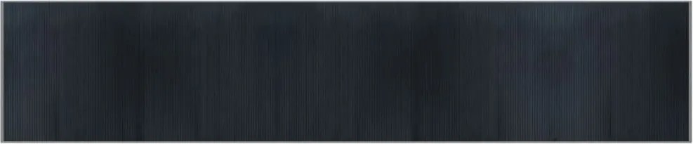 vidaXL Covor dreptunghiular, gri, 100x500 cm, bambus