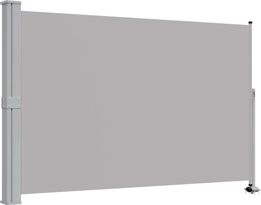 vidaXL Copertină laterală retractabilă de terasă, gri, 160 x 300 cm