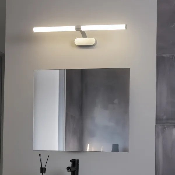 Brilagi TUBEO Iluminare LED pentru oglindă de baie, 8 W, 230 V, 60 cm, IP44, argintiu