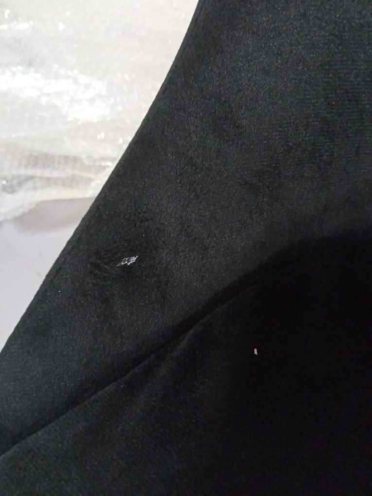 OFERTA Scaun de masă din catifea neagra IMOLA II. calitate secundara