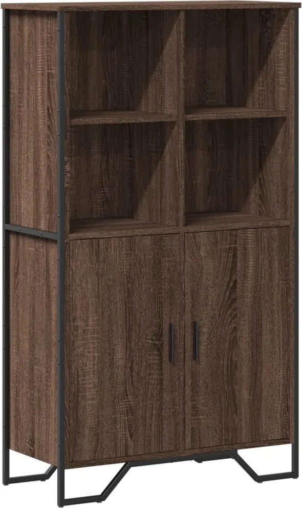 vidaXL Dulap înalt, stejar maro, 79,5x35,5x137,5 cm, lemn prelucrat