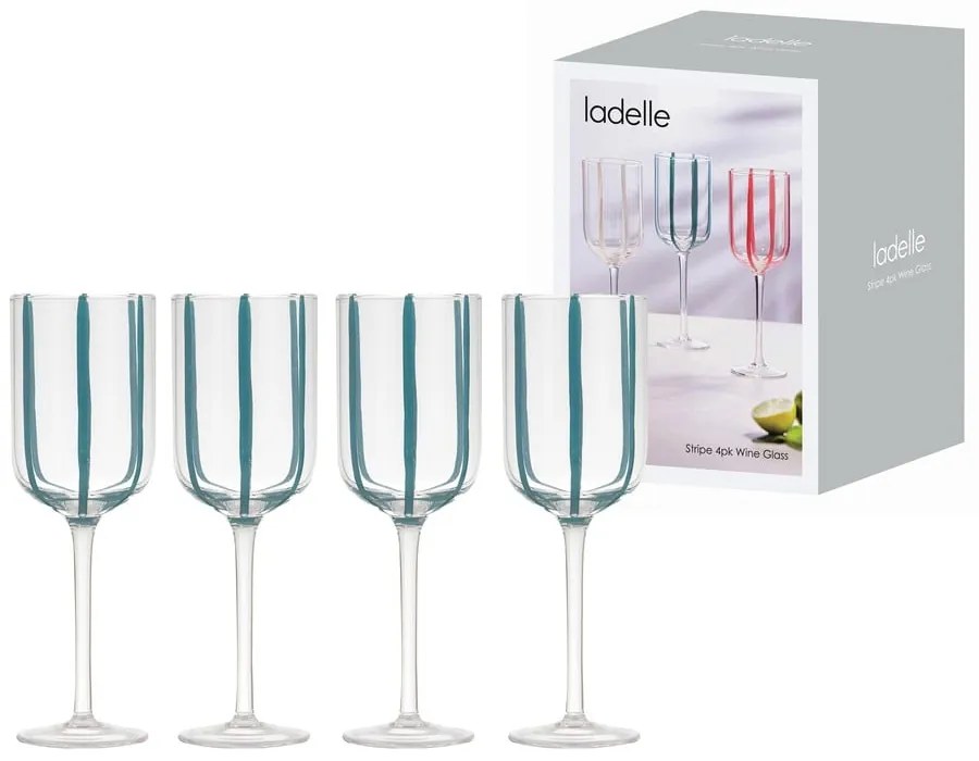 Set de pahare 4 buc. de vin 350 ml Stripe – Ladelle