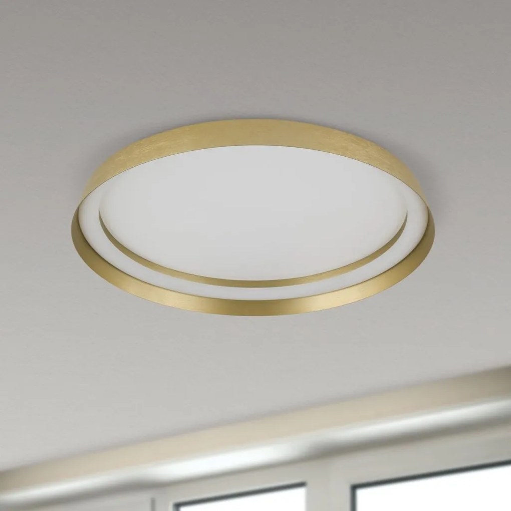 Plafoniera LED design circular MANTA D-45cm auriu mat