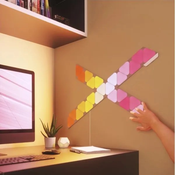 Set 10 buc. panou LED RGB dimabil Nanoleaf NL48-1001TW-10PK TRIANGLES LED/0,5