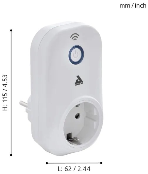 Priză inteligentă Connect plug 2300W Eglo 97476