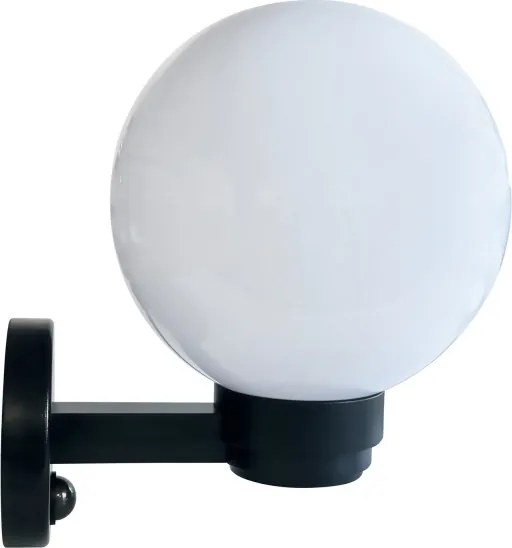 Brilagi - Aplică de exterior cu senzor HARBOR 1xE27/40W/230V IP33 negru/sticlă transparentă