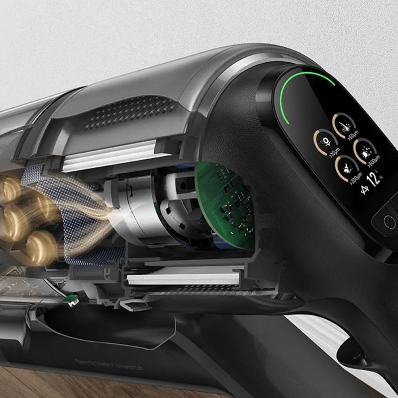 Aspirator fără fir Dreame Z30 AquaCycle VZV77B, 855W, 310AW, 150000 rpm, 3 trepte, 0.32/0.4/0.6 l, 90 min, HEPA H14, LED, Motor fără perii, Negru