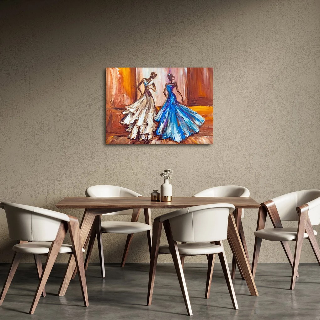 Tablou - Dansatoare, pictură în ulei (70x50 cm)
