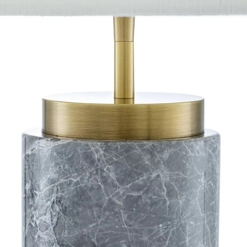 Veioza, Lampa de masa design LUX Lxry, marmura gri