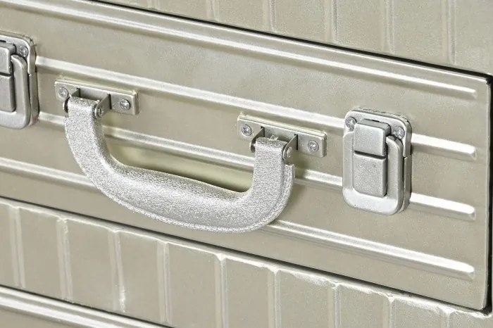 Bufet vintage din metal, "Silver"
