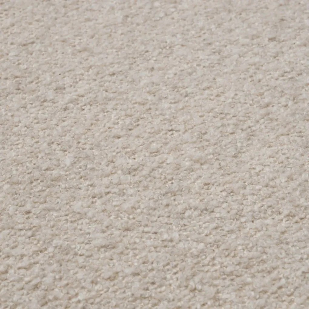 Fotoliu confortabil design LUX Brannan, Boucle chalk white