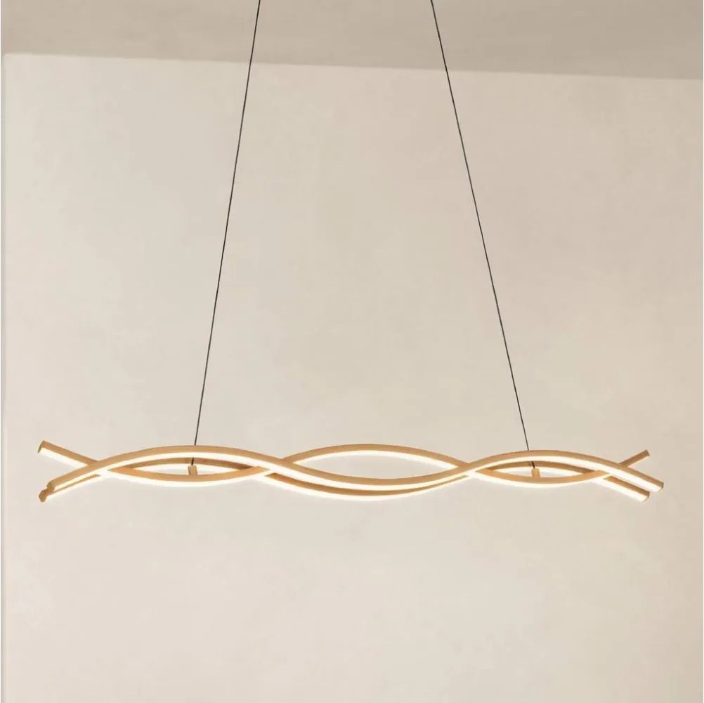 Eglo 901106 - Lampă suspendată LED pe cablu LASANA, 35W/230V, auriu