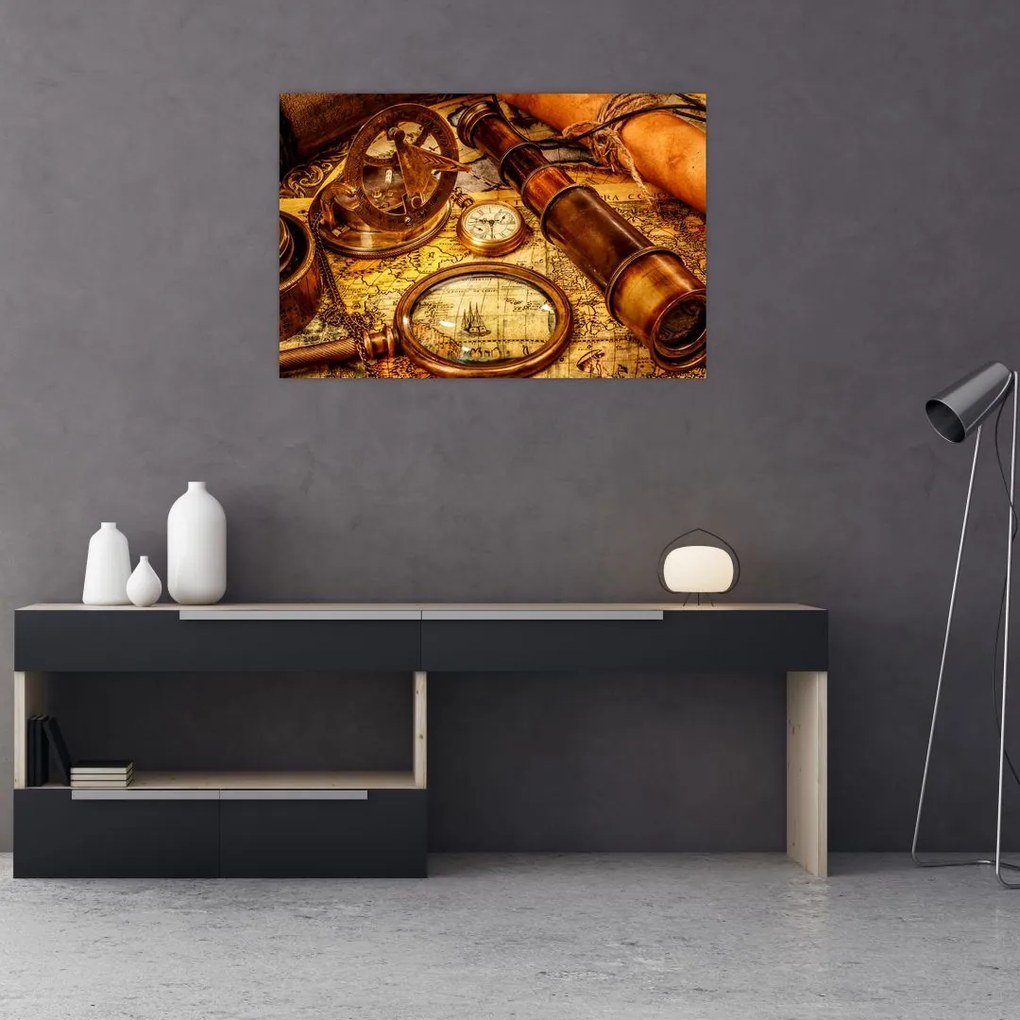 Tablou - uneltele itorice ale marinarior (90x60 cm)