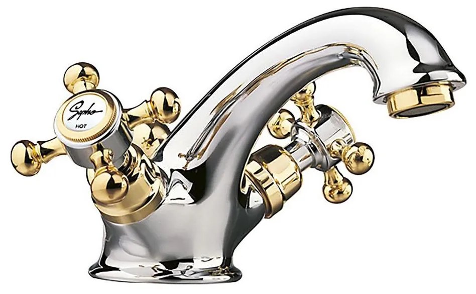 Sapho - Baterie pentru lavoar ANTEA cu ventil pop-up, aurie