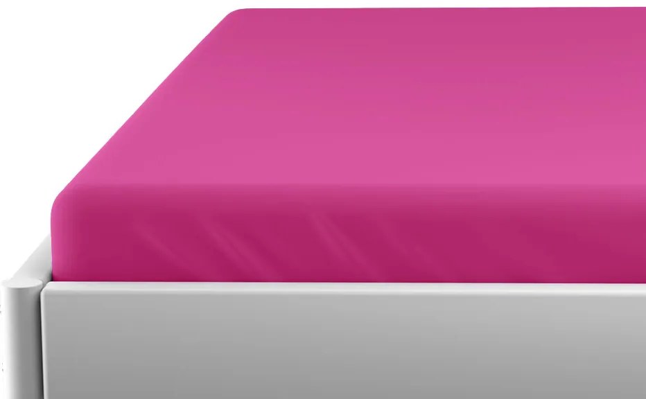 Cearsaf de jerseu pentru patut EXCLUSIVE 60x120 cm purpuriu