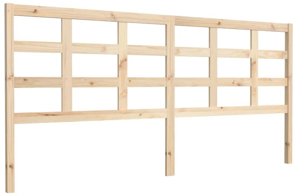 Tablie de pat, 205,5x4x100 cm, lemn masiv de pin Maro, 205.5 x 4 x 100 cm, 1