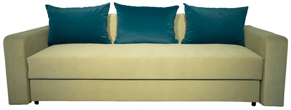 Canapea Modern UltraSleep, Relaxa, galben, extensibila, 3 locuri, 230 cm x 95 cm x 80 cm