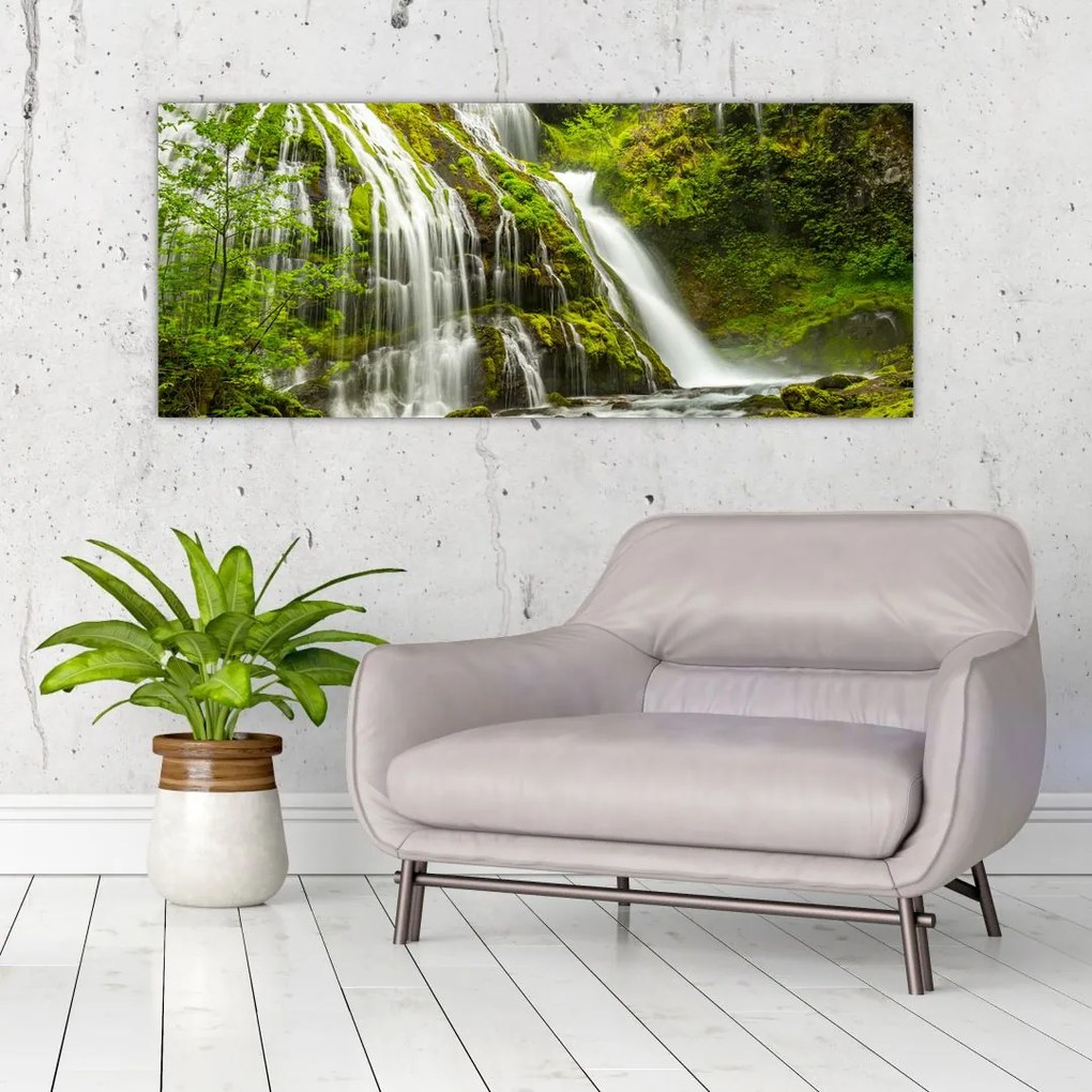 Tablou - Cascada, Wind River Valley (120x50 cm)