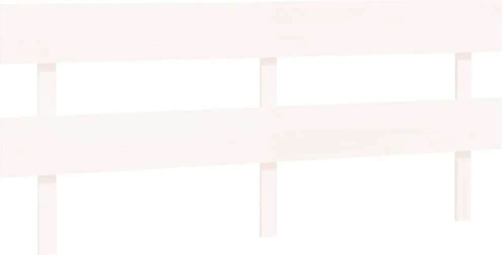 vidaXL Tăblie de pat, alb, 184x3x81 cm, lemn masiv de pin