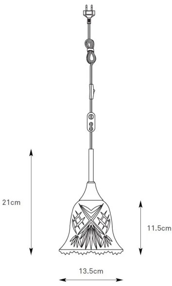 Markslöjd 109012 - Lustră suspendată pe cablu LUNA 1xE14/40W/230V crom mat