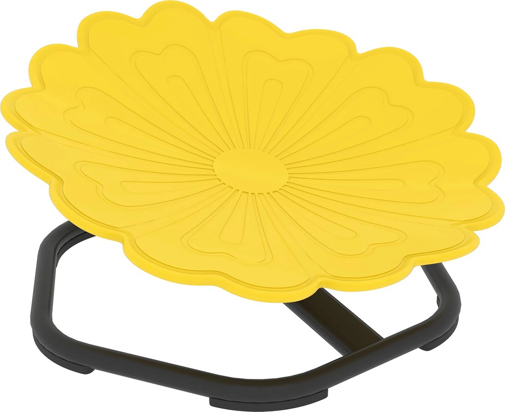 AIYAPLAY Scaun pivotant senzorial pentru copii, șezut pivotant pentru antrenamentul echilibrului și coordonării, galben | Aosom Romania