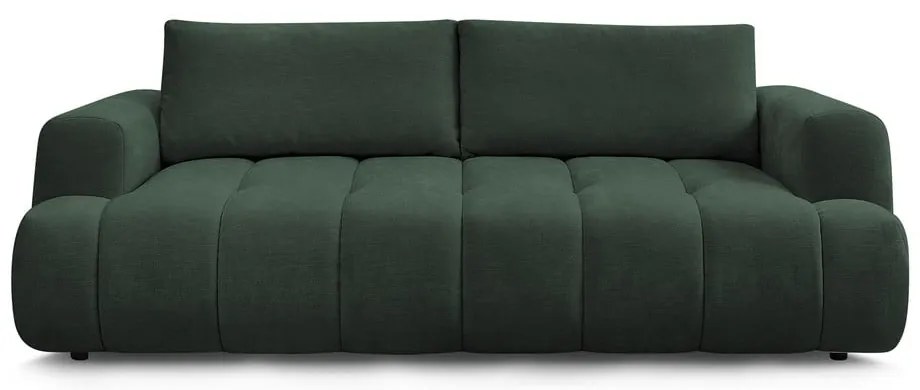 Canapea verde extensibilă/cu spațiu de depozitare 251 cm Fuji – Bobochic Paris